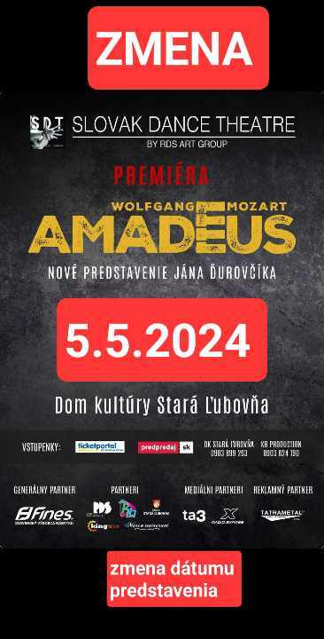 Amadeus - zmena 