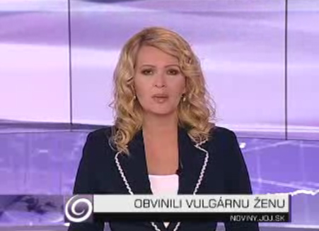 Obvinili vulgárnu ženu, TV JOJ 02.11.2009
