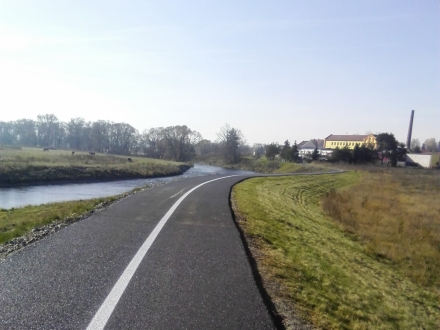 Cyklotrasa v Kežmarku vybudovaná v roku 2015 v rámci I. etapy projektu
